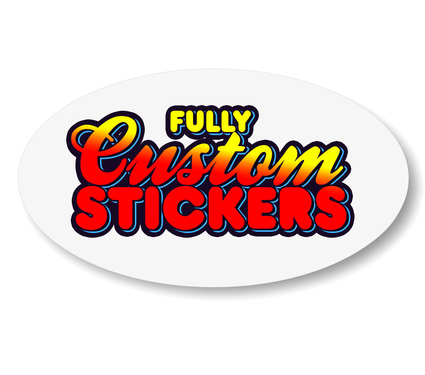 Custom Oval Stickers