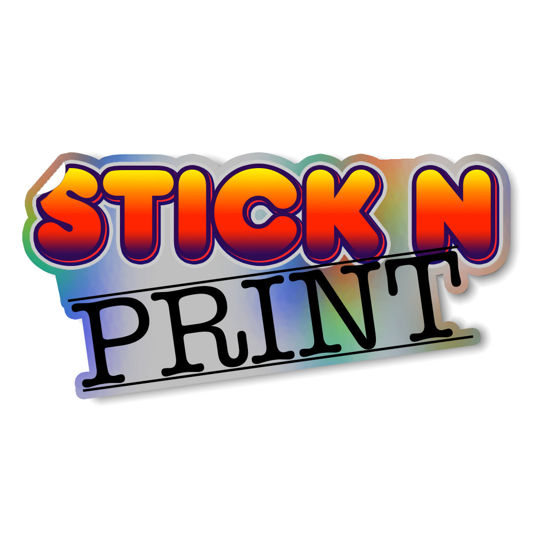Custom Die Cut Holographic Stickers