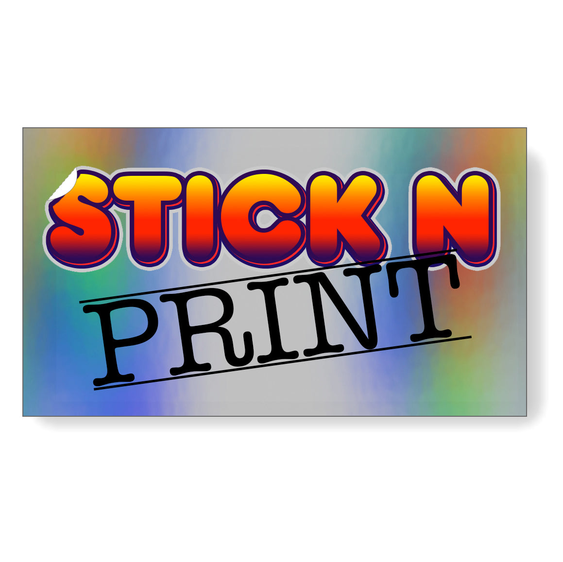 Custom Rectangular Holographic Stickers