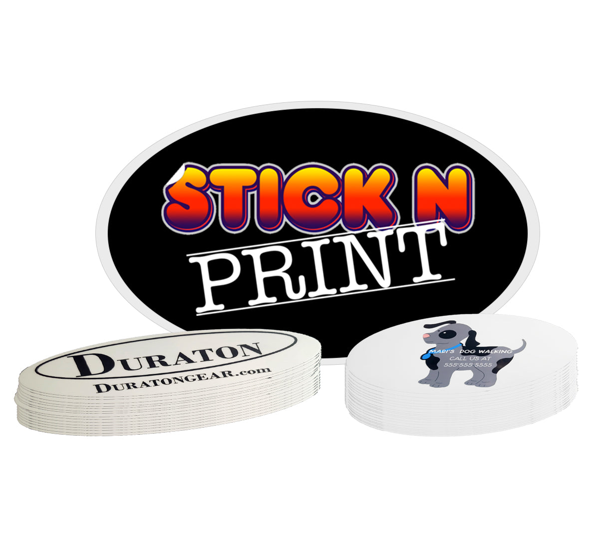 Custom Oval Stickers