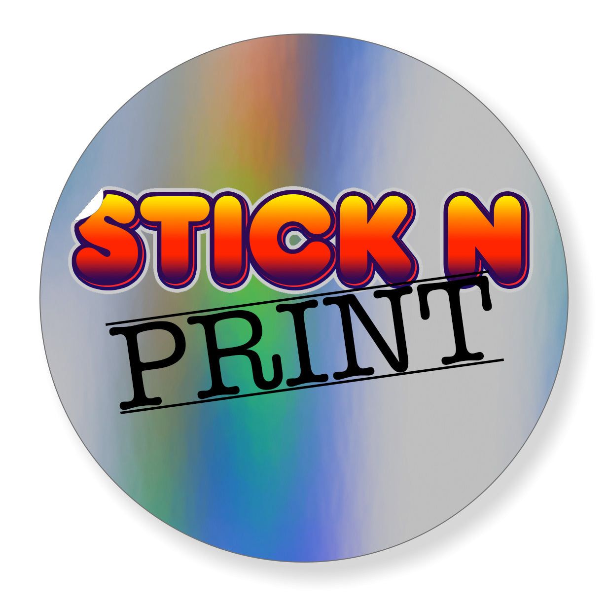 Custom Circular Holographic Stickers